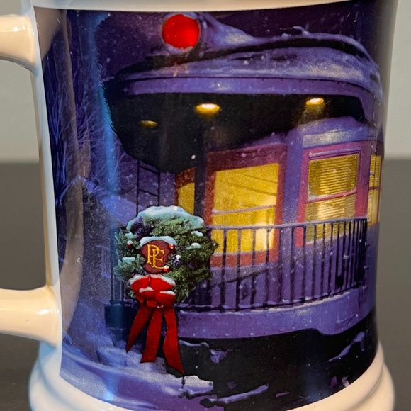 Pair of  Polar Express Christmas Mugs 3D Embossed Train BELIEVE ~ Warner Bros. - Picture 5 of 9